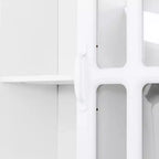 Scrivania angolare a L TUYOHW, Scrivania per computer con libreria e scaffali, Scrivania da studio 2 in 1 con cassetti, armadietti, Scrivania moderna per ufficio, studio
