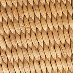 Sgabello Storied in giacinto d'acqua intrecciato, finitura naturale