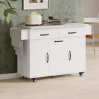 Carrello da cucina sumyeg con vano per pattumiera, anta a ribalta, portaspezie, portasciugamani e cassetto, carrello su ruote con ripiano regolabile per cucina