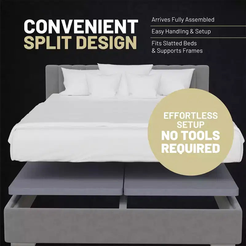 Continental Sleep, Basi per letto a castello in legno massello con superficie Premium da 38 mm, a doghe, per materasso matrimoniale, 4 pezzi, supporto sotto materasso
