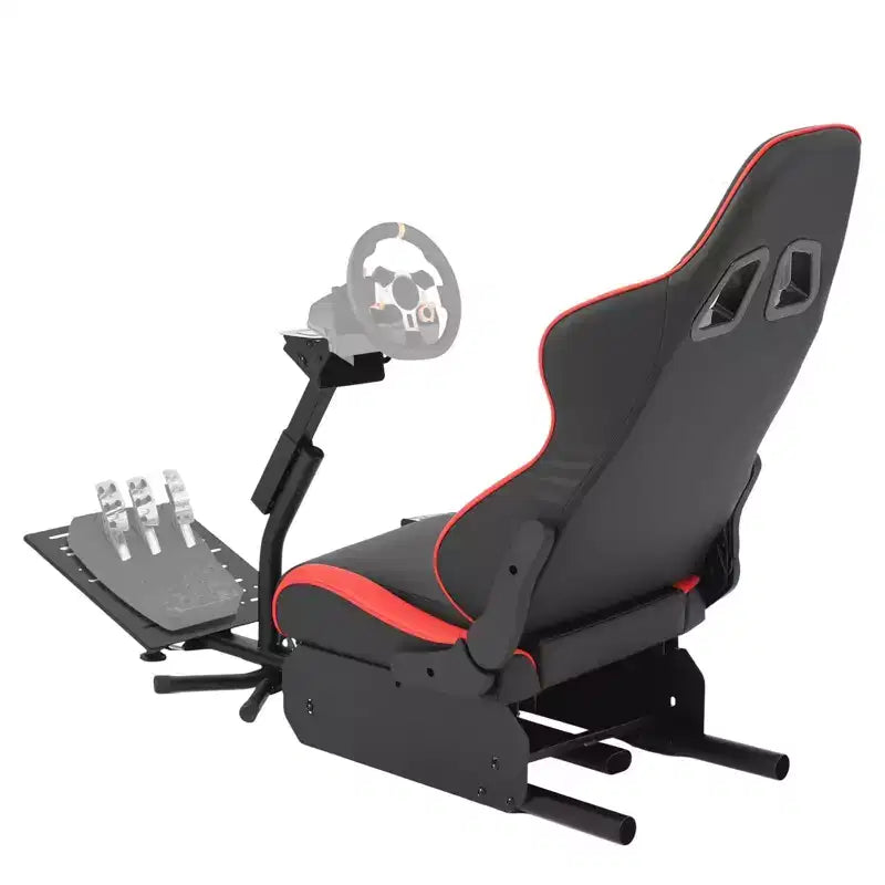 Supporto per Volante da Corsa, Postazione di Guida Simulatore Pieghevole per g923/g920/g29, Supporto per Volante e Angolo Pedali Regolabili, Postazione di Guida Sim Racing
