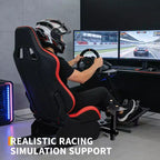 Supporto per Volante da Corsa, Postazione di Guida Simulatore Pieghevole per g923/g920/g29, Supporto per Volante e Angolo Pedali Regolabili, Postazione di Guida Sim Racing