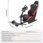 Supporto per Volante da Corsa, Postazione di Guida Simulatore Pieghevole per g923/g920/g29, Supporto per Volante e Angolo Pedali Regolabili, Postazione di Guida Sim Racing