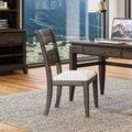 GDFStudio Sheng Modern Wooden Upholstered Seat Side Chair