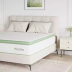 Materasso Novilla 12 pollici, a rigidità media, ibrido in memory foam/molle insacchettate, in scatola, con isolamento del movimento