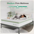 Materasso Novilla 12 pollici, a rigidità media, ibrido in memory foam/molle insacchettate, in scatola, con isolamento del movimento