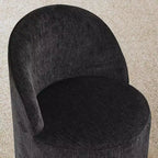 Set da pranzo per 6 persone, tavolo ovale da 79 pollici e sedie a botte senza braccioli in tessuto ciniglia con rotelle, perfette per cucine - Panipeachy