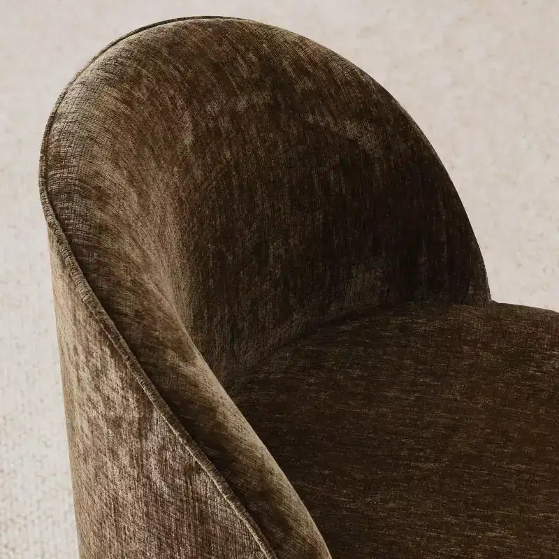 Set da pranzo per 6 persone, tavolo ovale da 79 pollici e sedie a botte senza braccioli in tessuto ciniglia con rotelle, perfette per cucine - Panipeachy