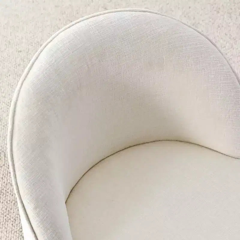 Set da pranzo per 6 persone, tavolo ovale da 79 pollici e sedie a botte senza braccioli in tessuto ciniglia con rotelle, perfette per cucine - Panipeachy