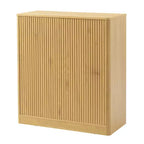 Mobile Credenza Ondulato, Design Curvo Moderno, Mobile Contenitore a Due Ante, per Cucina/Camera da Letto/Soggiorno