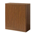 Mobile Credenza Ondulato, Design Curvo Moderno, Mobile Contenitore a Due Ante, per Cucina/Camera da Letto/Soggiorno