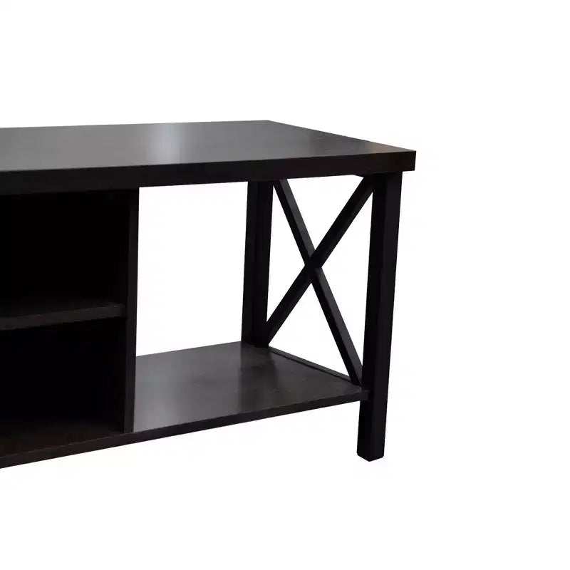 AndMakers Mobile TV in Legno da 58,27 pollici con 4 Ripiani Contenitori Adatto a TV fino a 65 pollici