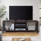 AndMakers Mobile TV in Legno da 58,27 pollici con 4 Ripiani Contenitori Adatto a TV fino a 65 pollici
