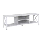 AndMakers Mobile TV in Legno da 58,27 pollici con 4 Ripiani Contenitori Adatto a TV fino a 65 pollici