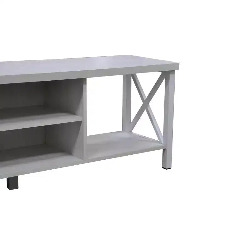 AndMakers Mobile TV in Legno da 58,27 pollici con 4 Ripiani Contenitori Adatto a TV fino a 65 pollici