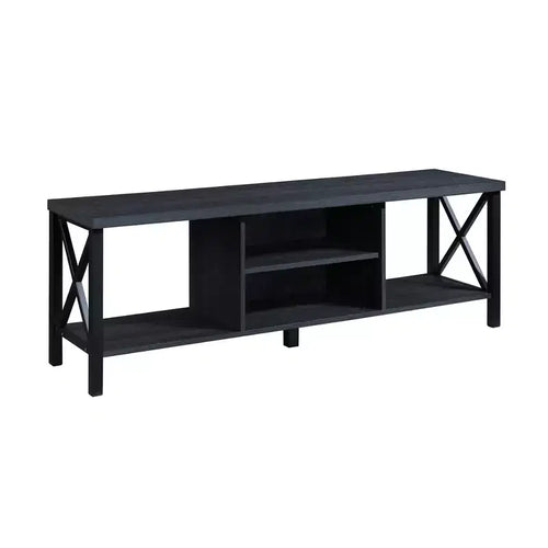 AndMakers Mobile TV in Legno da 58,27 pollici con 4 Ripiani Contenitori Adatto a TV fino a 65 pollici