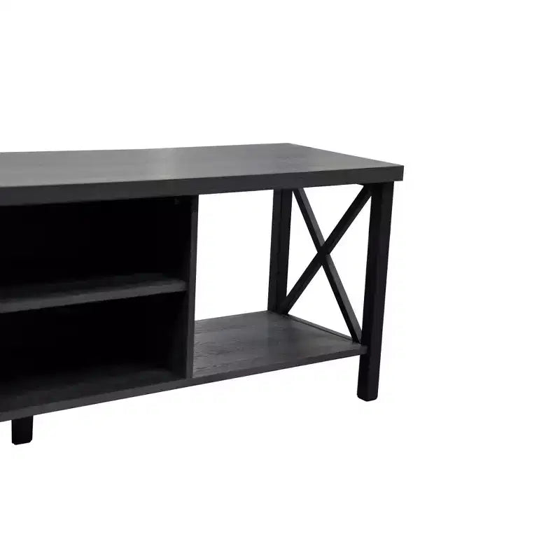 AndMakers Mobile TV in Legno da 58,27 pollici con 4 Ripiani Contenitori Adatto a TV fino a 65 pollici