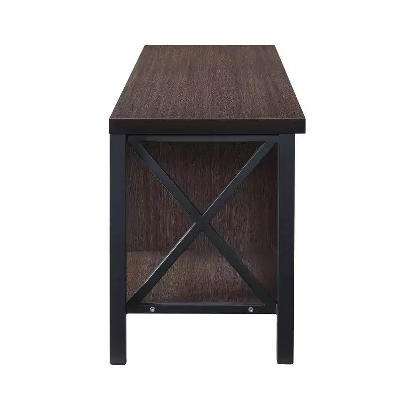 AndMakers Mobile TV in Legno da 58,27 pollici con 4 Ripiani Contenitori Adatto a TV fino a 65 pollici