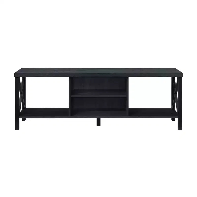 AndMakers 58.27 in. Wood TV Stand with 4 Storage Shelves Fits TV's up to 65 in.
