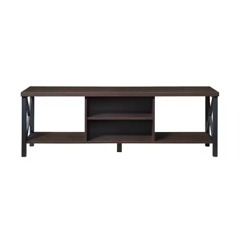 AndMakers Mobile TV in Legno da 58,27 pollici con 4 Ripiani Contenitori Adatto a TV fino a 65 pollici