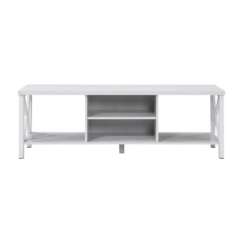 AndMakers Mobile TV in Legno da 58,27 pollici con 4 Ripiani Contenitori Adatto a TV fino a 65 pollici