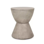 Tavolino da Esterno in Cemento Leggero Design Moderno Scultoreo, Resistente alle Intemperie e Facile da Spostare per Patio, Balcone o Giardino