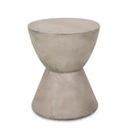 Tavolino da Esterno in Cemento Leggero Design Moderno Scultoreo, Resistente alle Intemperie e Facile da Spostare per Patio, Balcone o Giardino