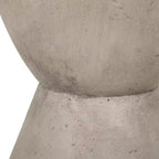 Tavolino da Esterno in Cemento Leggero Design Moderno Scultoreo, Resistente alle Intemperie e Facile da Spostare per Patio, Balcone o Giardino