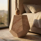 Tavolino da Esterno in Cemento Leggero Design Moderno Scultoreo, Resistente alle Intemperie e Facile da Spostare per Patio, Balcone o Giardino