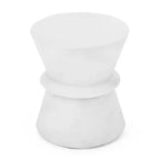 Tavolino da Esterno in Cemento Leggero Design Moderno Scultoreo, Resistente alle Intemperie e Facile da Spostare per Patio, Balcone o Giardino