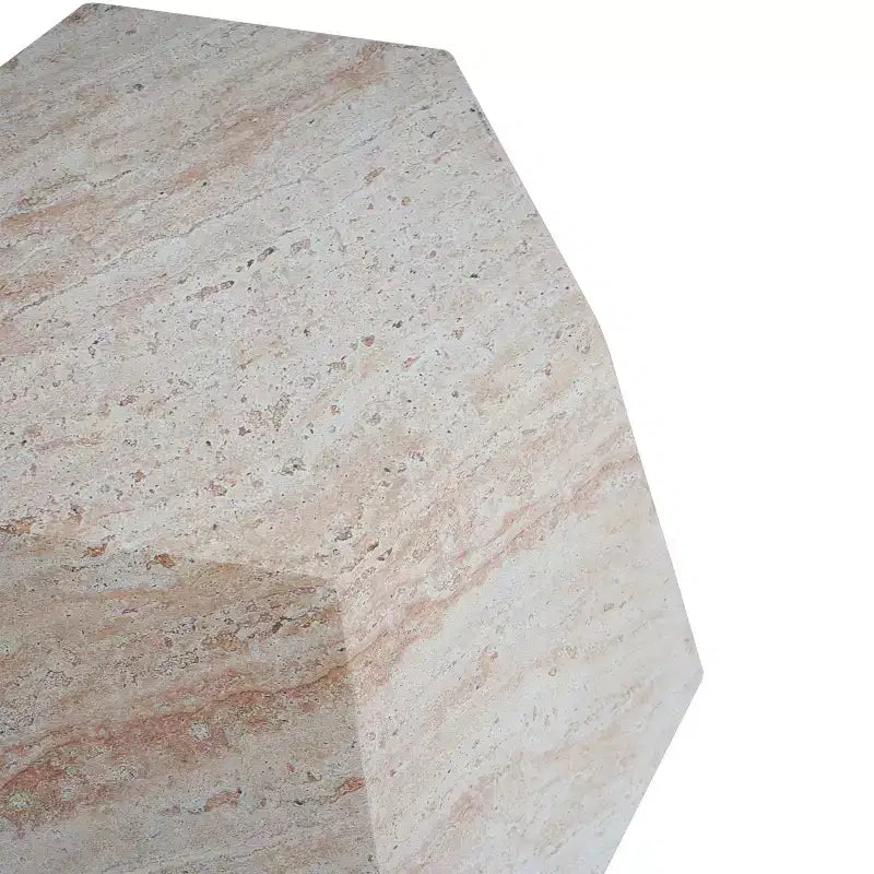 Tavolino da Esterno in Cemento Leggero Design Moderno Scultoreo, Resistente alle Intemperie e Facile da Spostare per Patio, Balcone o Giardino