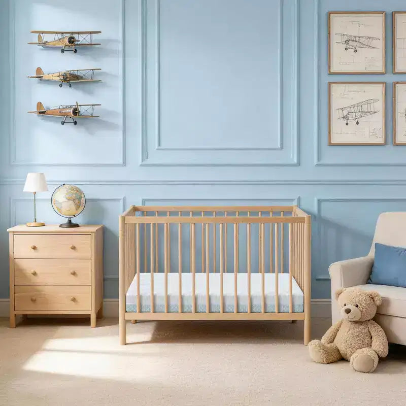 BaybyNest Mini Materasso per culla 38x24x4, Copertura in Lyocell traspirante lavabile, Materasso per box e Gel Memory Foam comfort, Adatto per culle mini e portatili