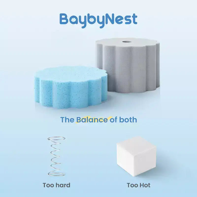 BaybyNest Mini Materasso per culla 38x24x4, Copertura in Lyocell traspirante lavabile, Materasso per box e Gel Memory Foam comfort, Adatto per culle mini e portatili