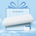 BaybyNest Mini Materasso per culla 38x24x4, Copertura in Lyocell traspirante lavabile, Materasso per box e Gel Memory Foam comfort, Adatto per culle mini e portatili
