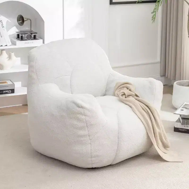 Poltrona a Sacco con Imbottitura, Divano a Sacco con Morbida Imbottitura Trapuntata, Divano Soffice e Comodo, Comode e Accoglienti Poltrone a Sacco con Memory Foam per Dormitorio
