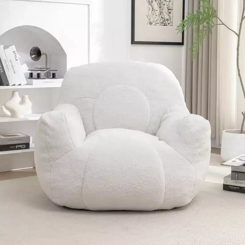 Poltrona a Sacco con Imbottitura, Divano a Sacco con Morbida Imbottitura Trapuntata, Divano Soffice e Comodo, Comode e Accoglienti Poltrone a Sacco con Memory Foam per Dormitorio