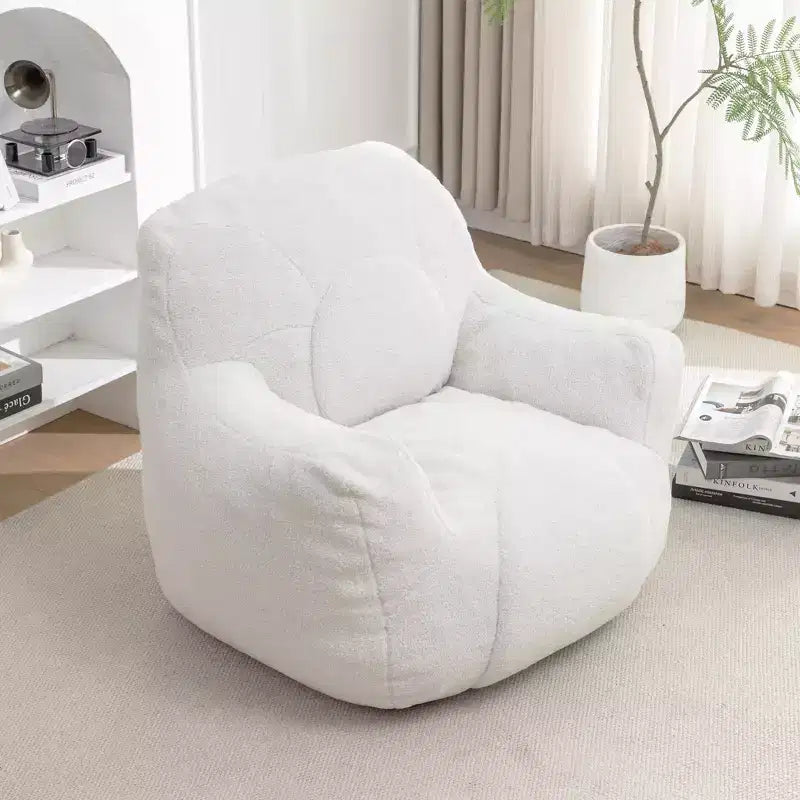 Poltrona a Sacco con Imbottitura, Divano a Sacco con Morbida Imbottitura Trapuntata, Divano Soffice e Comodo, Comode e Accoglienti Poltrone a Sacco con Memory Foam per Dormitorio