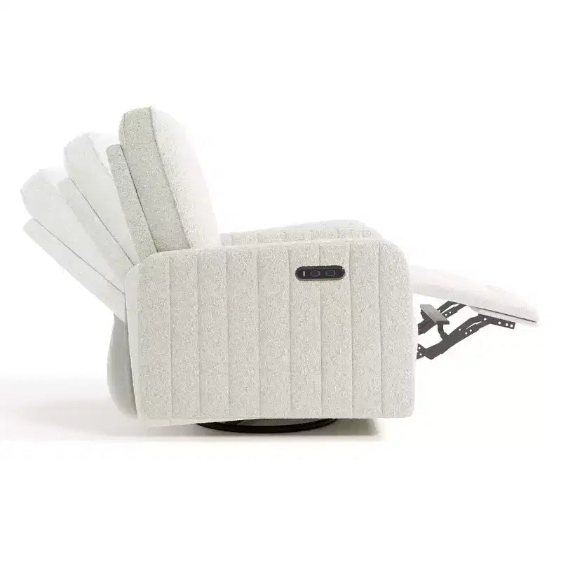 Poltrona reclinabile e girevole Storkcraft Kyoto Deluxe con ricarica doppia USB