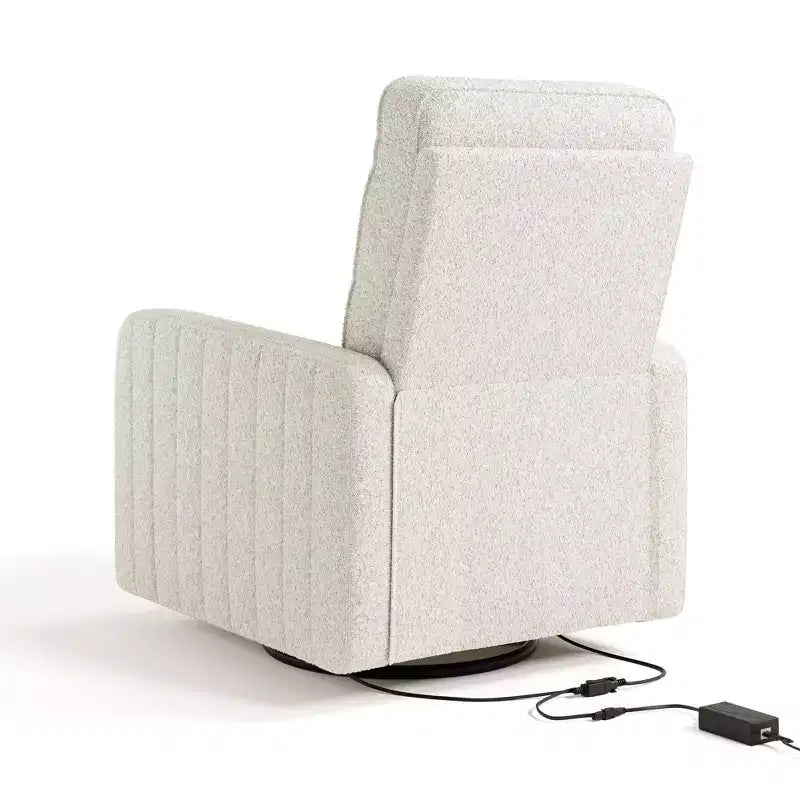 Poltrona reclinabile e girevole Storkcraft Kyoto Deluxe con ricarica doppia USB
