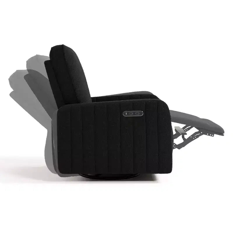 Poltrona reclinabile e girevole Storkcraft Kyoto Deluxe con ricarica doppia USB