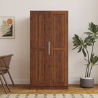 Mobile da Cucina Dispensa da 160 cm con Ante e Ripiani, Armadio Contenitore Indipendente per Sala da Pranzo, Credenza
