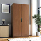 Mobile da Cucina Dispensa da 160 cm con Ante e Ripiani, Armadio Contenitore Indipendente per Sala da Pranzo, Credenza