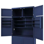 Whisen Dispensa da Cucina Autoportante Alta 203 cm, Credenze, Armadio Contenitore Grande