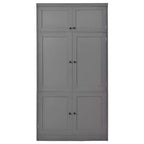Whisen Dispensa da Cucina Autoportante Alta 203 cm, Credenze, Armadio Contenitore Grande