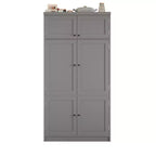 Whisen Dispensa da Cucina Autoportante Alta 203 cm, Credenze, Armadio Contenitore Grande