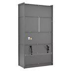 Whisen Dispensa da Cucina Autoportante Alta 203 cm, Credenze, Armadio Contenitore Grande