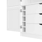 Whisen Dispensa da Cucina Autoportante Alta 203 cm, Credenze, Armadio Contenitore Grande