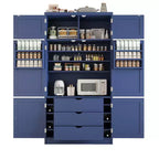 Whisen Dispensa da Cucina Autoportante Alta 203 cm, Credenze, Armadio Contenitore Grande
