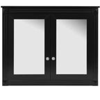 GDFStudio Pensile da Bagno Peng con 2 Specchi e Ripiani Regolabili