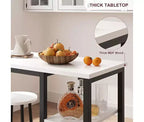 Set tavolo da pranzo altezza bancone con 3 ripiani portaoggetti, 3 pezzi, 120L x 40P x 102A cm, cucina, sala da pranzo